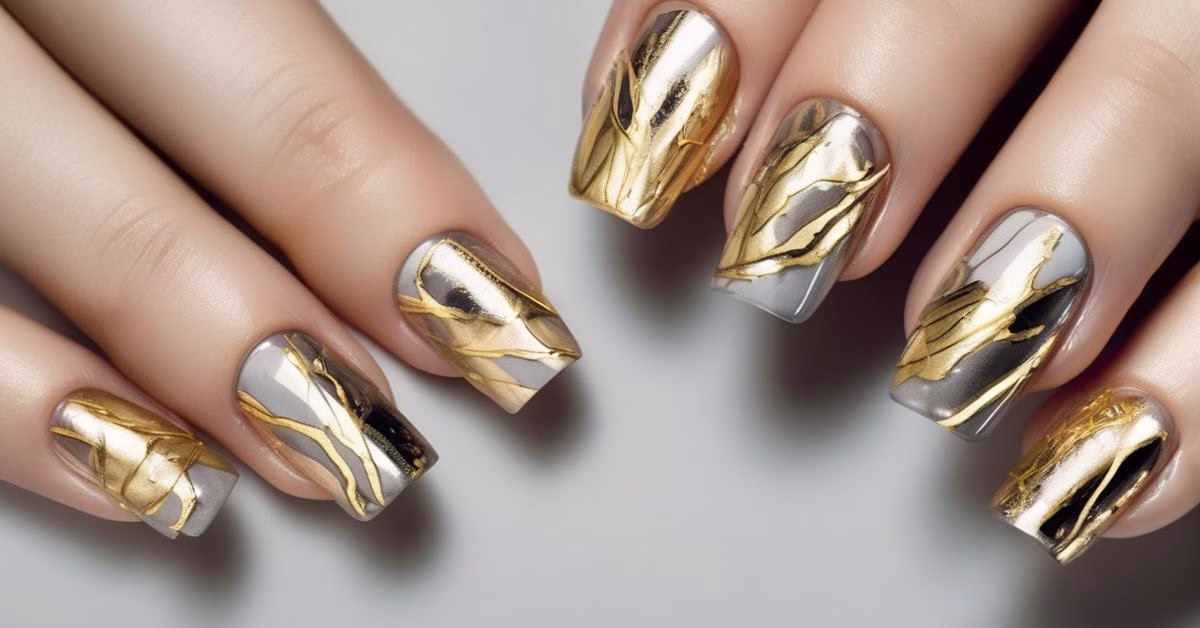 Paznokcie ze złotym akcentem: 15 eleganckich inspiracji na manicure